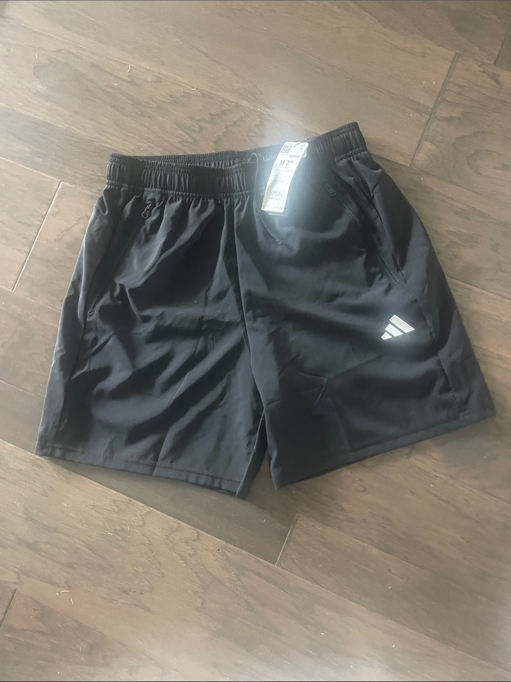 Adidas Men’s Black 7 inch length Performance Training Shorts